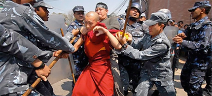 Chinese intolerance against Buddhists.