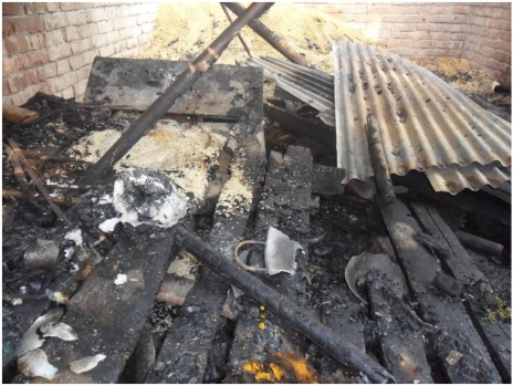 BD Dinajpur torching on Hindu Houses