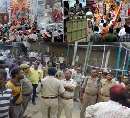 Muslims attacked Durgapuja Procession in Kannauj, One dead, Communal ...