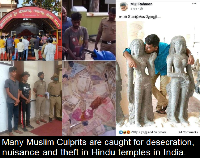 Temple nuisance by Muslims